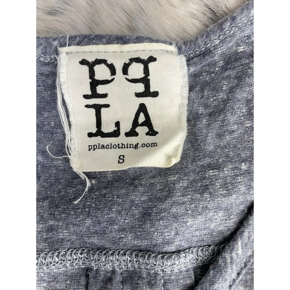 PPLA Clothing Women Gray Short Sleeve T-Shirt S Small - Picture 3 of 8